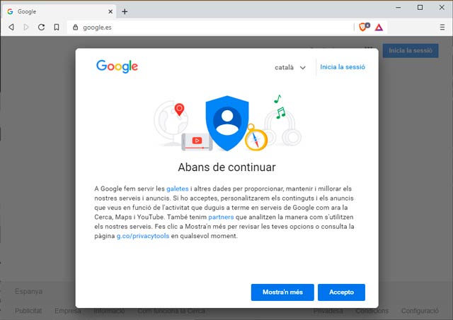 Galetes del cercador Google